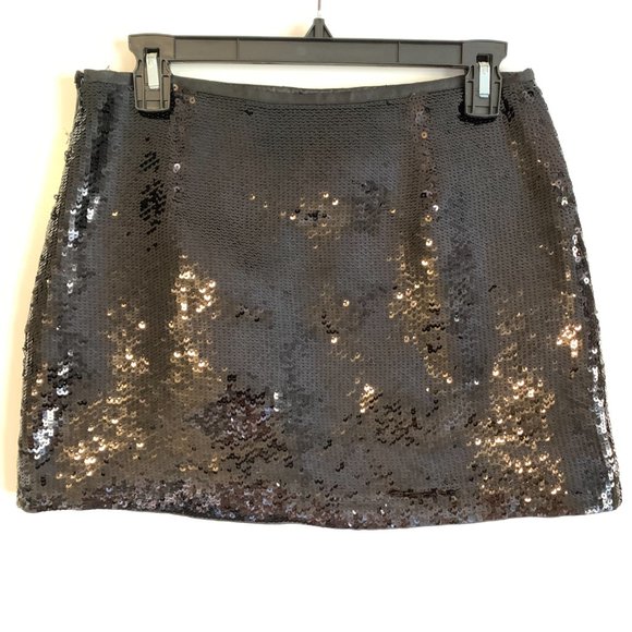 Theory Black Sequined Mini Skirt - Picture 3 of 3